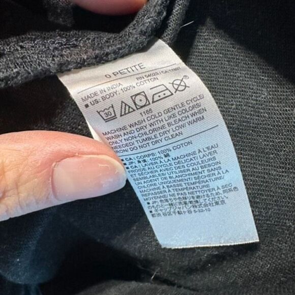 Banana Republic women’s twill utility skirt cargo charcoal black gray size 0 pet - Picture 5 of 8